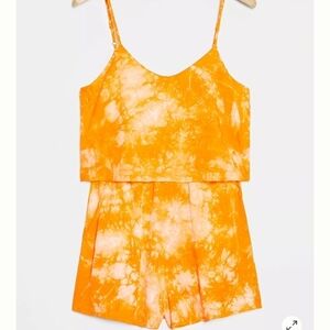 Anthropologie amadie Emira Tie-Dye Romper xs